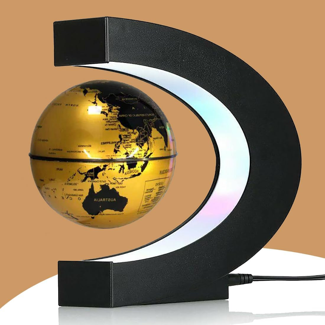 Levitating Globe with LED Light – Cool Tech Gift for All Ages