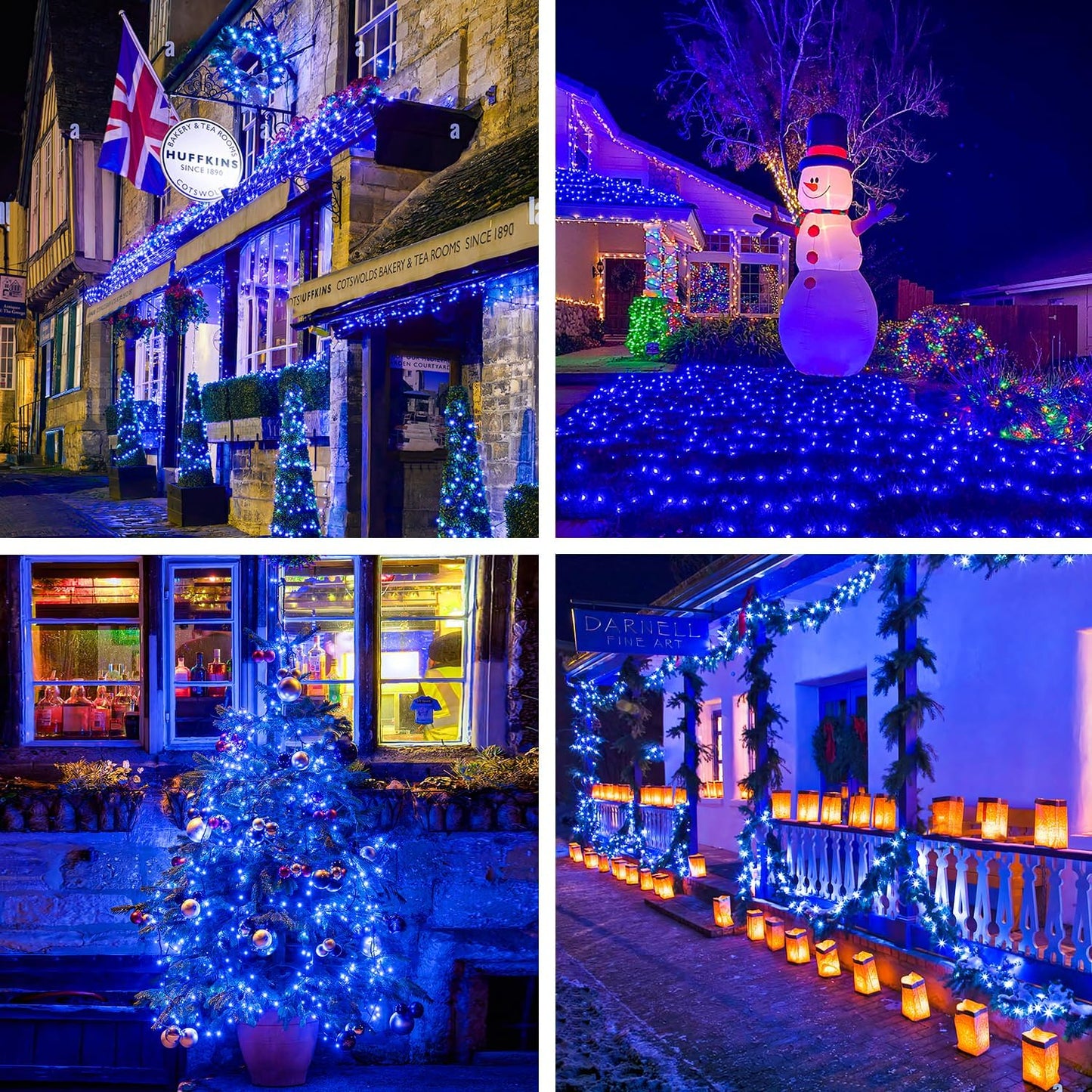✨ 250 LED String Lights – 91.5Ft Extendable Outdoor Waterproof Lights with 8 Modes, Green Wire for Tree, Patio & Indoor Decor
