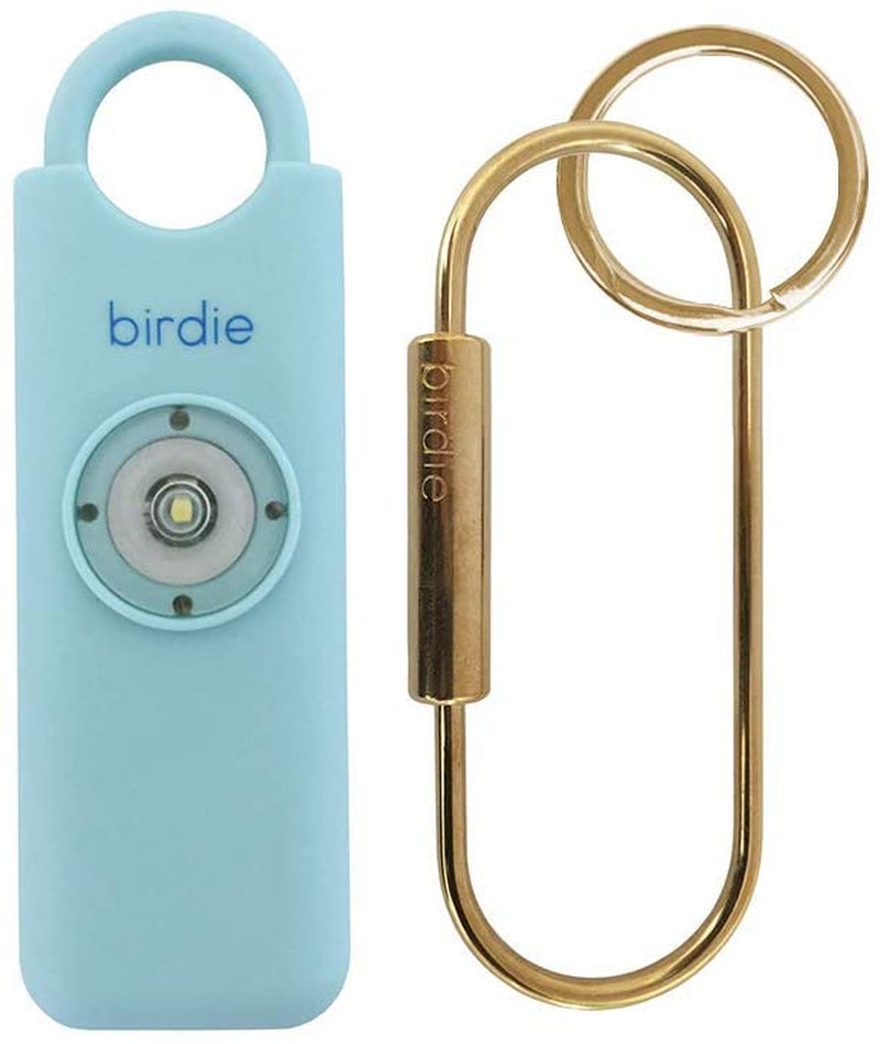 She’s Birdie – Aqua Personal Safety Alarm with Siren, Strobe Light & Keychain Designed by Women, for Women