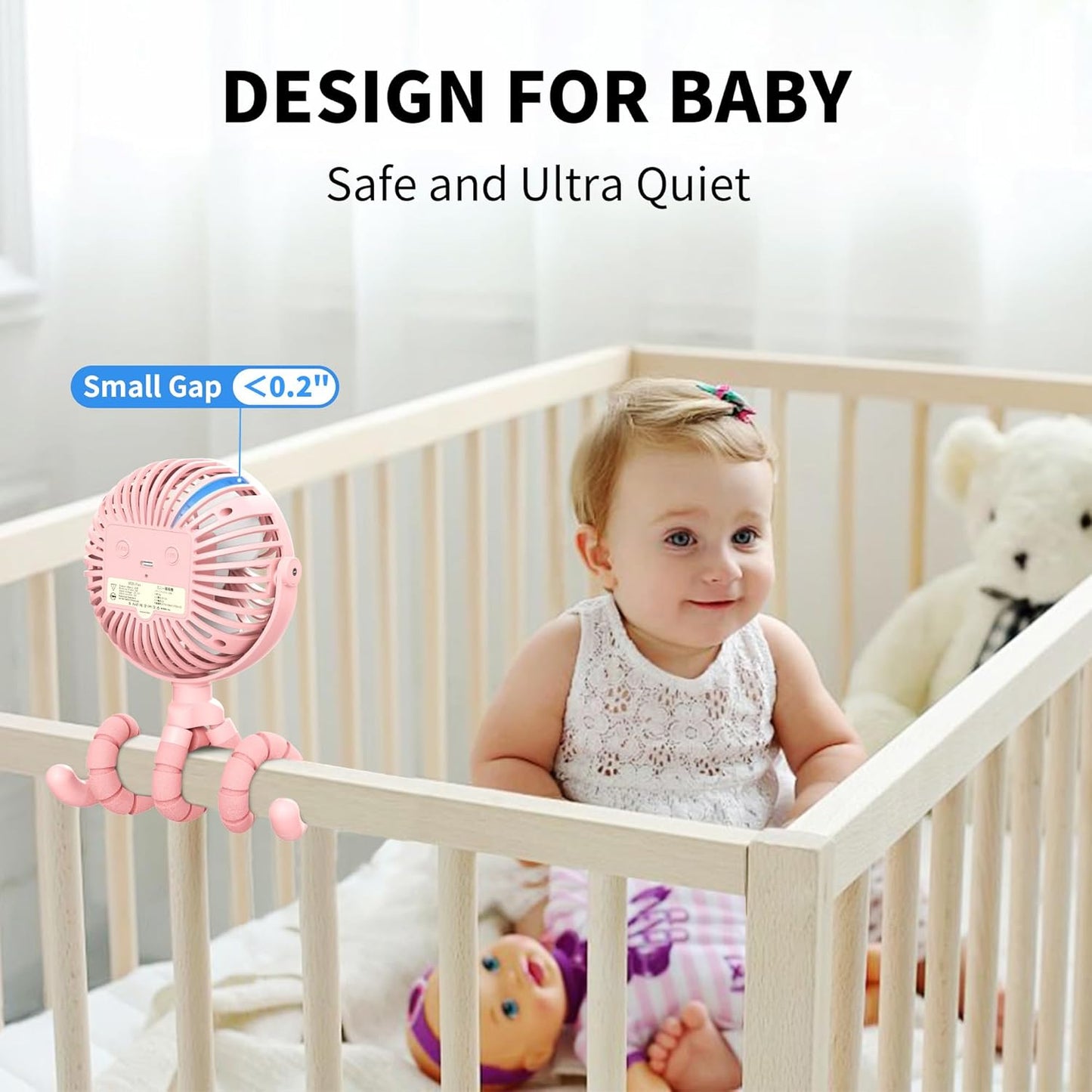 Whirl & Wander: Flexible Tripod Fan for On-the-Go Calm – Clip-On, Rotatable, Rechargeable Breeze Companion