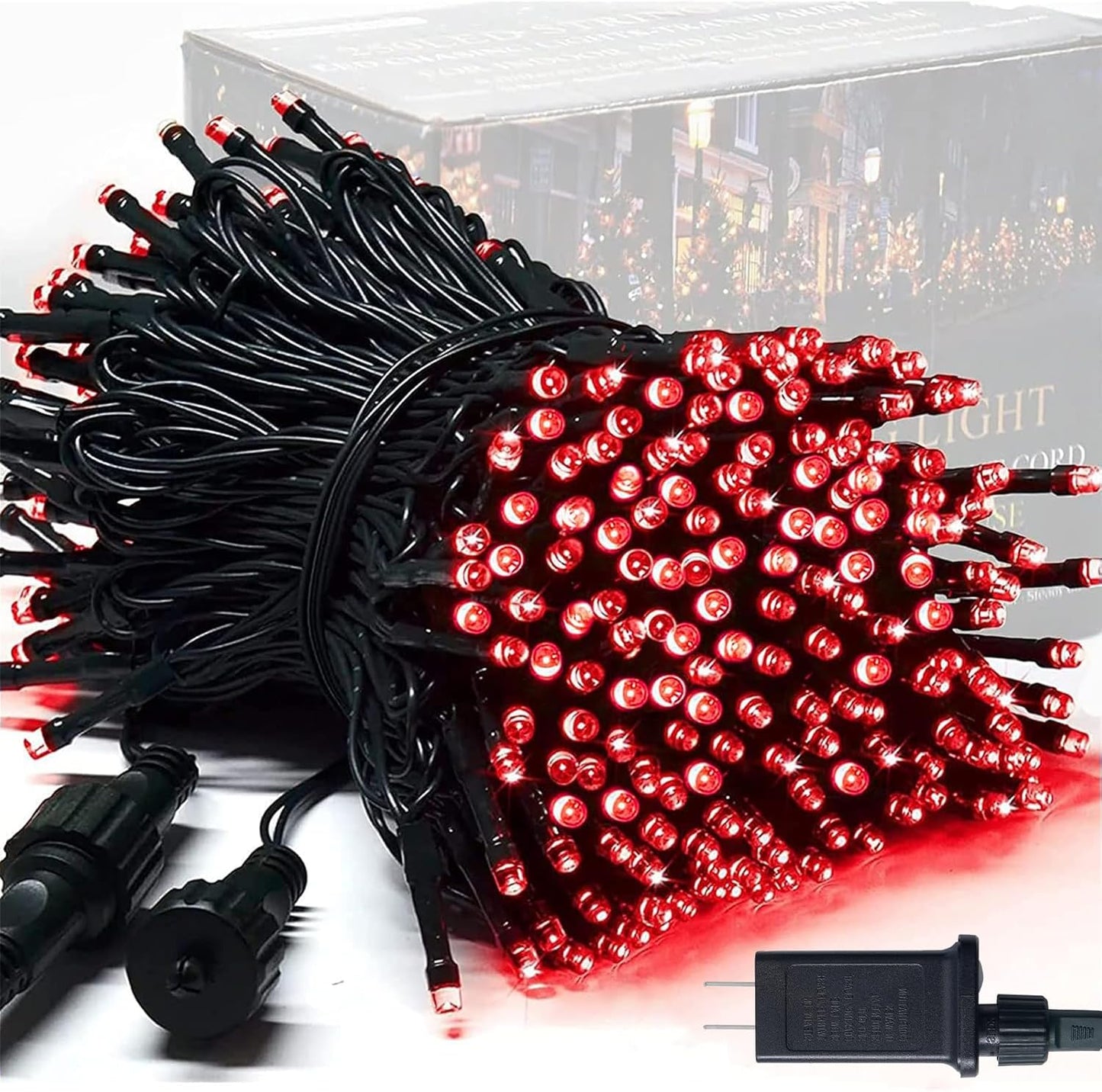 ✨ 250 LED String Lights – 91.5Ft Extendable Outdoor Waterproof Lights with 8 Modes, Green Wire for Tree, Patio & Indoor Decor