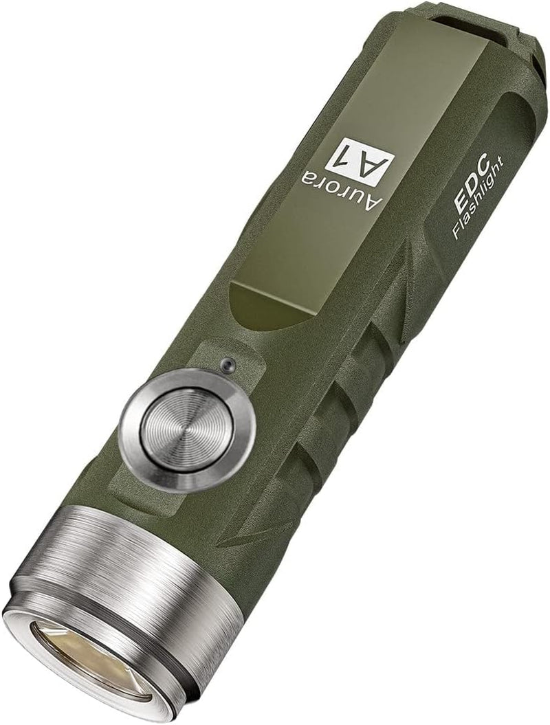 Rechargeable A1 Gen 4 Mini Keychain Flashlight – 650 Lumens Brightness, Outdoor EDC Essential for Camping & More