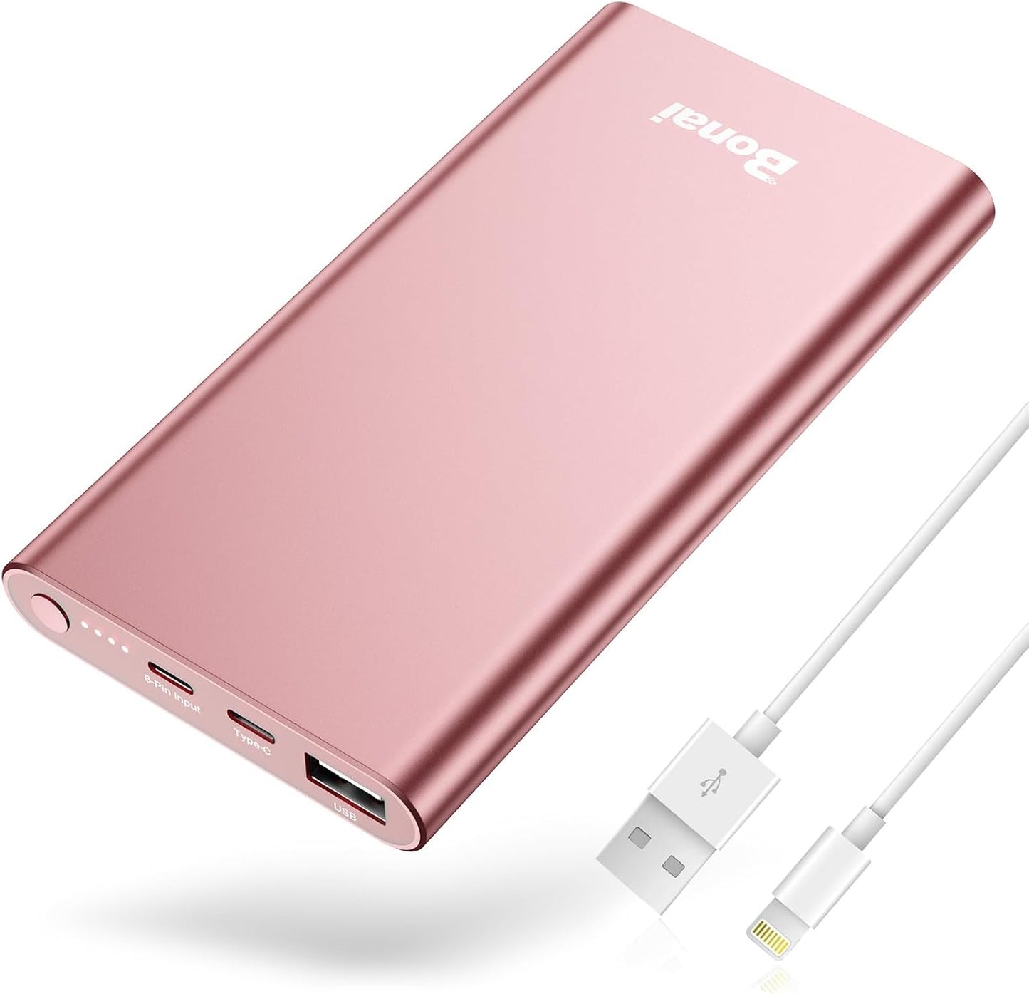 🔋 12,000mAh Portable Power Bank – Fast Charging with USB-C & USB Ports, for iPhone, Android, iPad (Multi-Color Options)