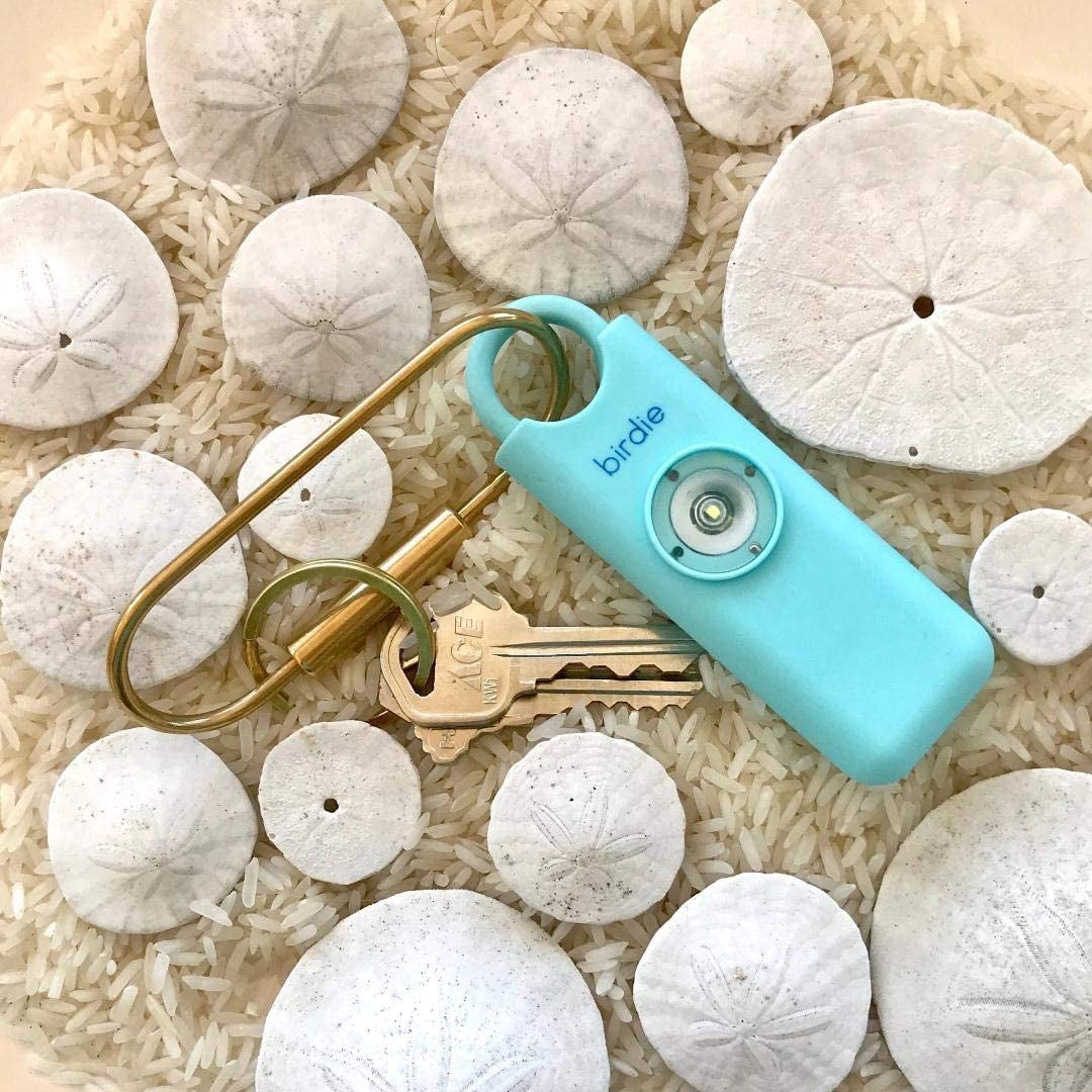 She’s Birdie – Aqua Personal Safety Alarm with Siren, Strobe Light & Keychain Designed by Women, for Women