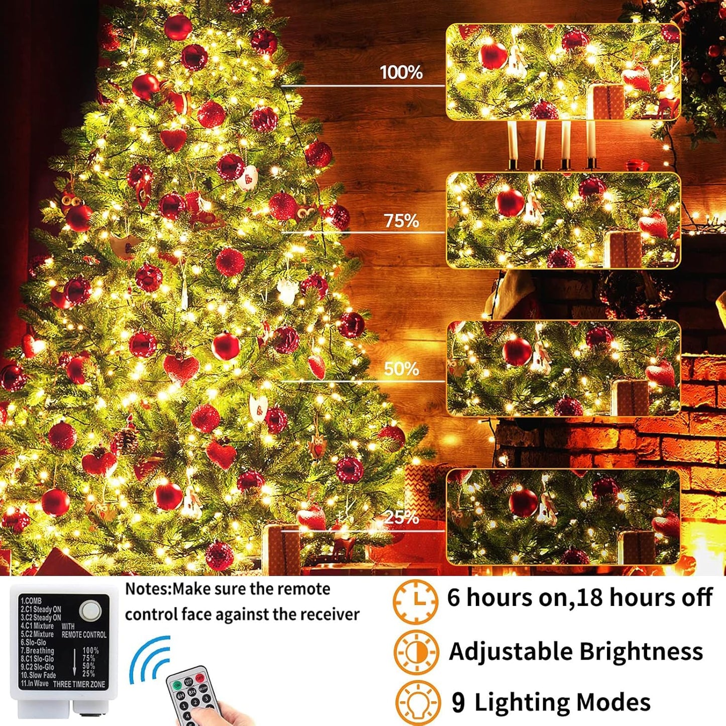 Haili 105Ft Color-Changing Lights – Outdoor LED String Lights with Remote for Patio, Garden, Celebrations & More