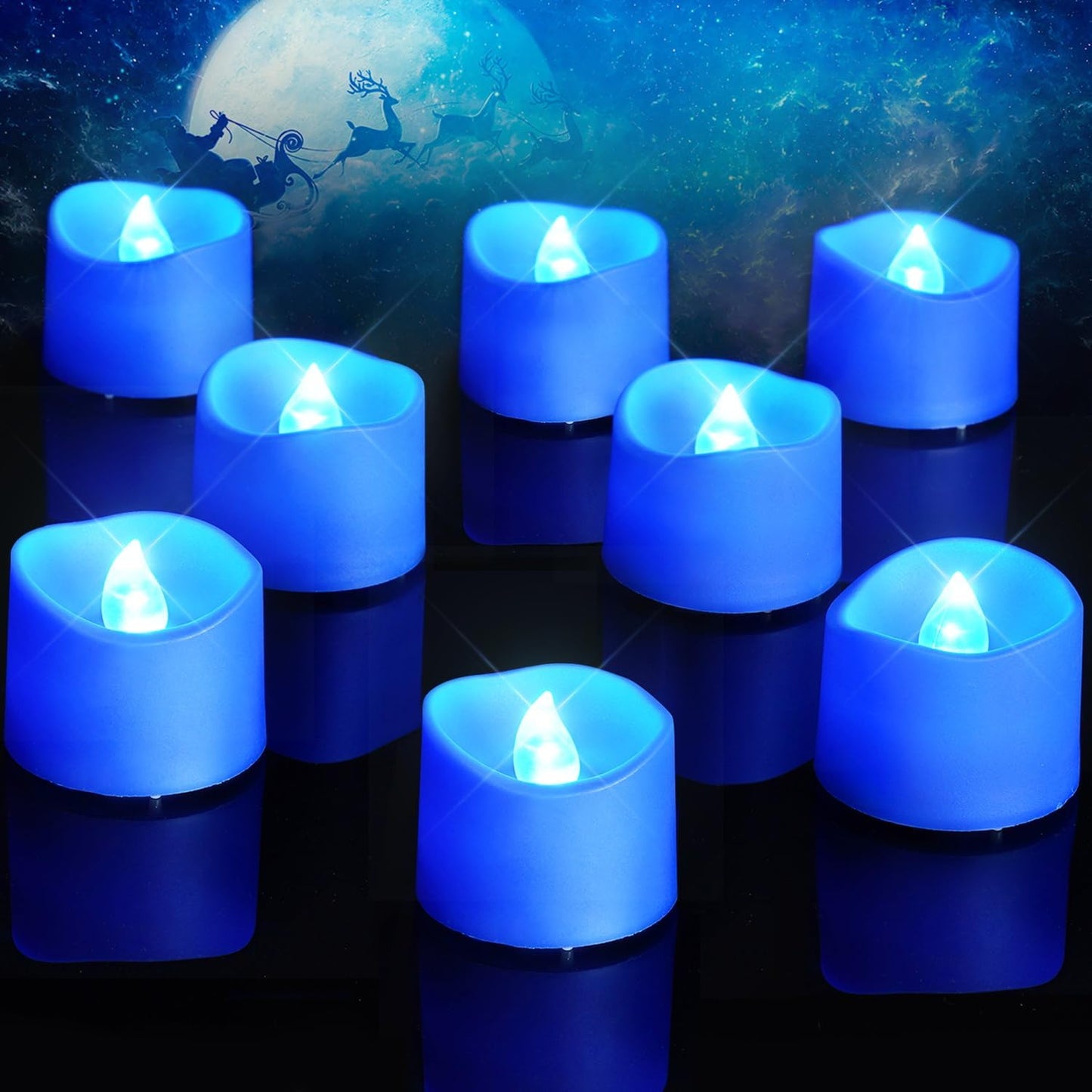 LED Tea Lights – Long-Lasting Battery Operated Flameless Candles for Events & Home (24-Pack)