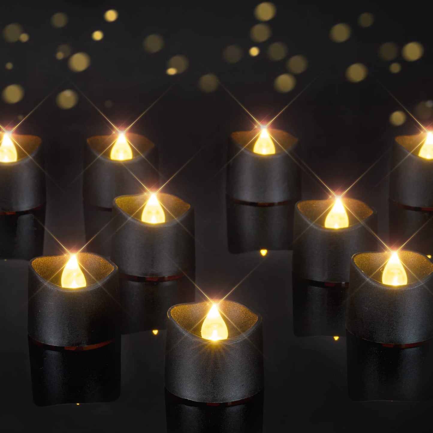 LED Tea Lights – Long-Lasting Battery Operated Flameless Candles for Events & Home (24-Pack)