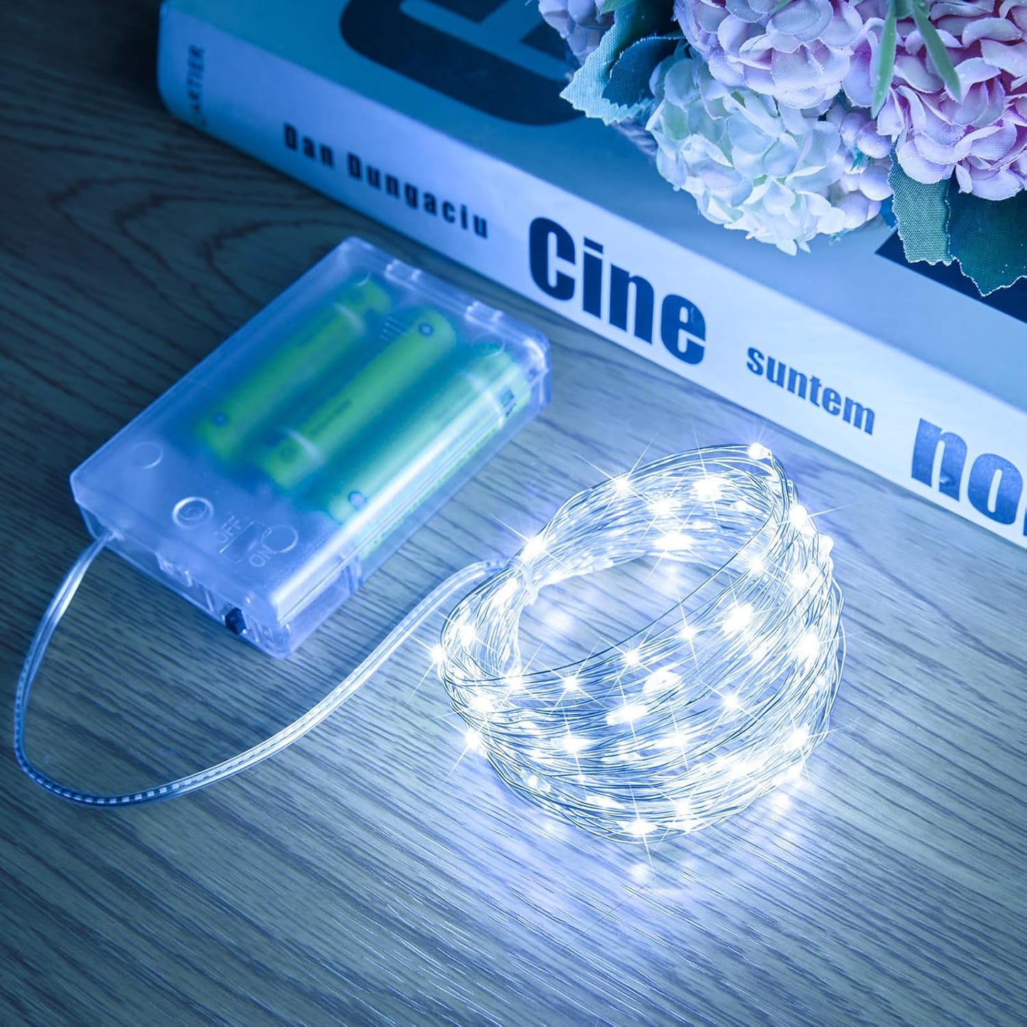 ✨ 33Ft Battery-Operated Fairy Lights – 100 LED Copper Wire Twinkle Lights, Waterproof for Jars, Parties, Weddings & Cozy Decor