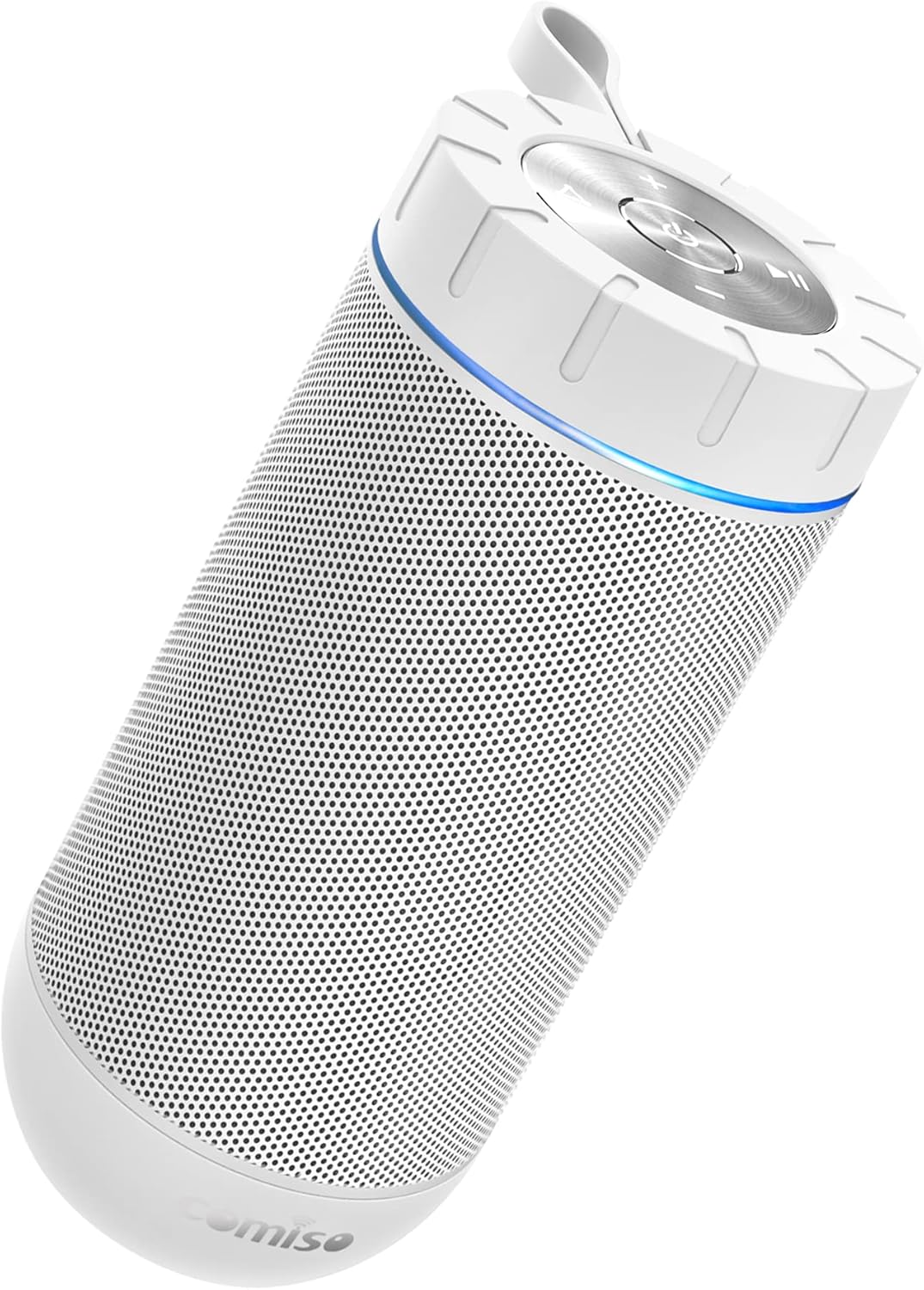 White Glow Bluetooth Speaker – Waterproof, Punchy Bass, 360° Stereo, 24-Hour Playtime, Made for Movement & Moments