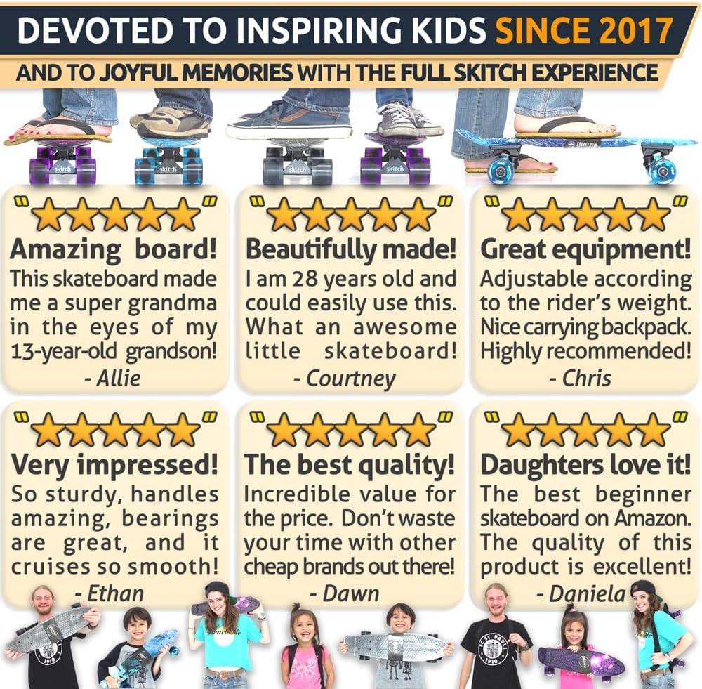Complete Skateboard Starter Set for Every Age & Stage