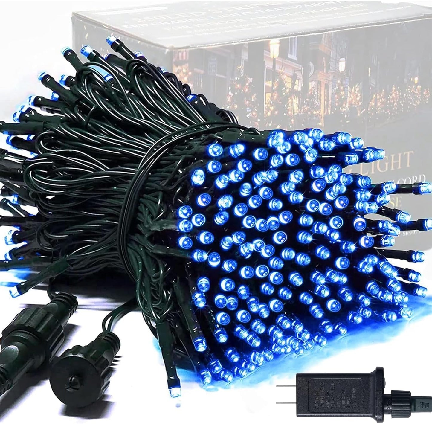 ✨ 250 LED String Lights – 91.5Ft Extendable Outdoor Waterproof Lights with 8 Modes, Green Wire for Tree, Patio & Indoor Decor