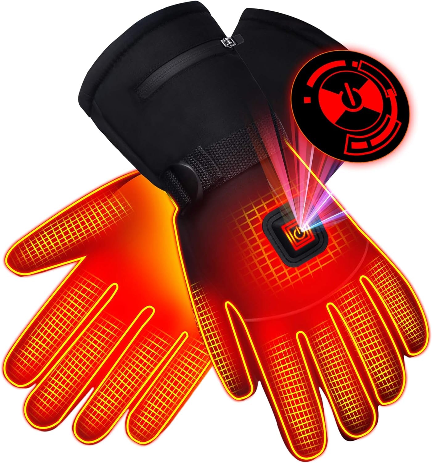 🧤 Rechargeable Heated Gloves – Waterproof, Touchscreen-Ready for Outdoor Sports & Winter Work