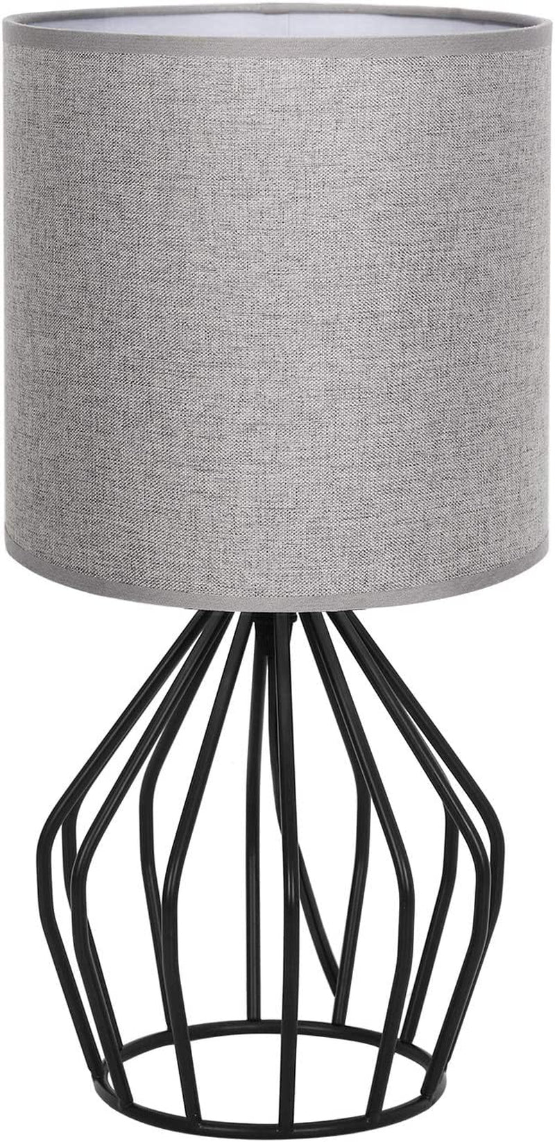 ✨ Gold Table Lamp – Modern Desk Lamp with Linen Shade & Open Base for Bedroom or Living Room