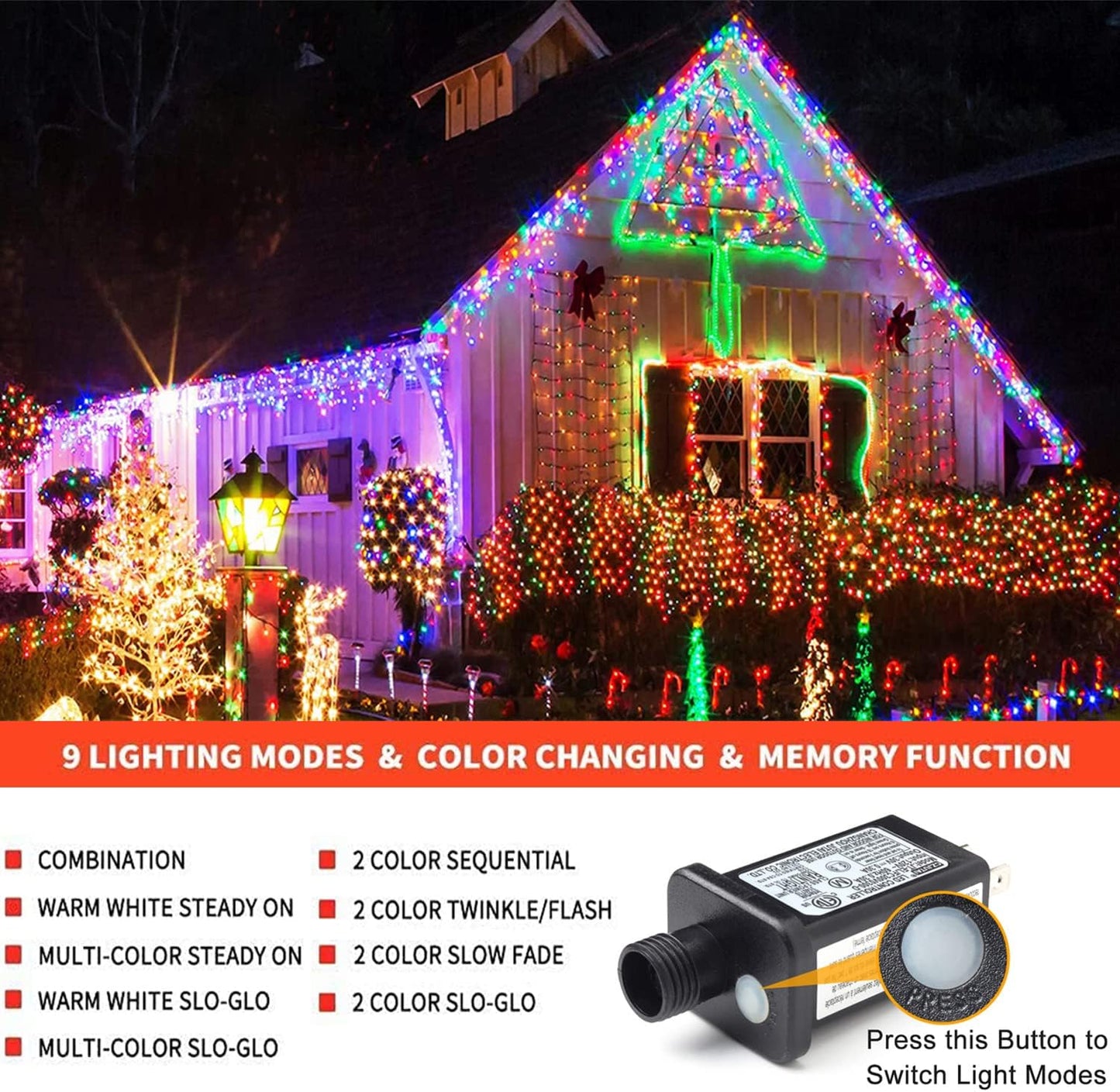 Haili 105Ft Color-Changing Lights – Outdoor LED String Lights with Remote for Patio, Garden, Celebrations & More