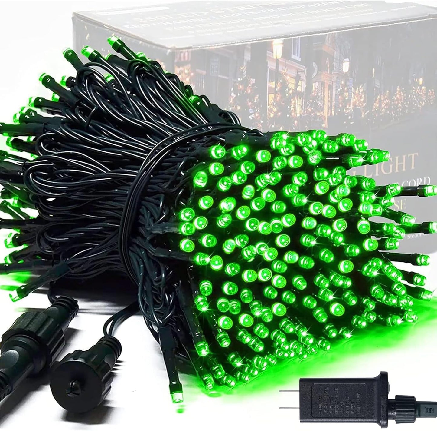 ✨ 250 LED String Lights – 91.5Ft Extendable Outdoor Waterproof Lights with 8 Modes, Green Wire for Tree, Patio & Indoor Decor