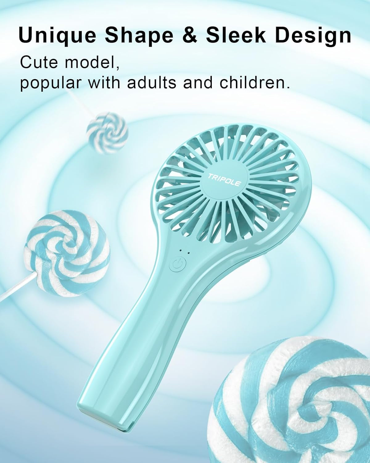 Rechargeable Mini Fan – Handheld, Lightweight, Eyelash-Friendly Design