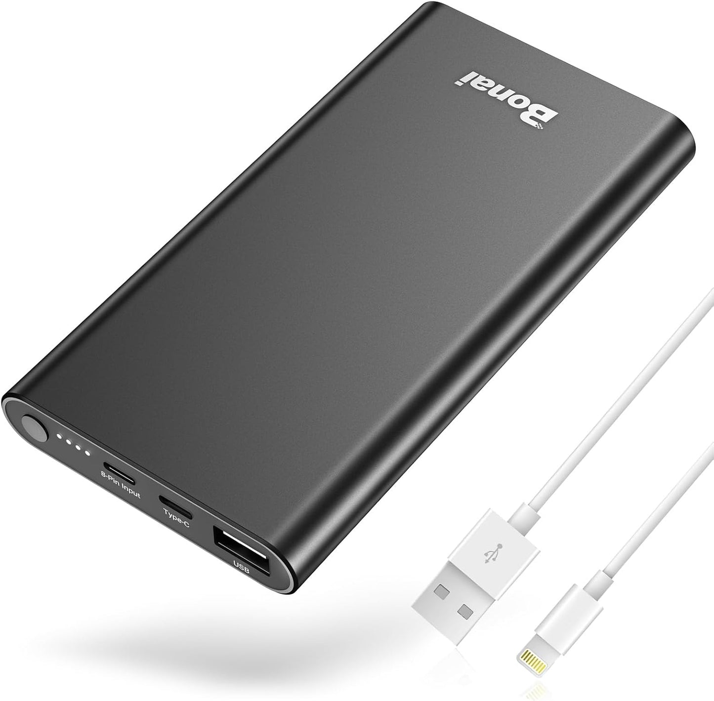 🔋 12,000mAh Portable Power Bank – Fast Charging with USB-C & USB Ports, for iPhone, Android, iPad (Multi-Color Options)