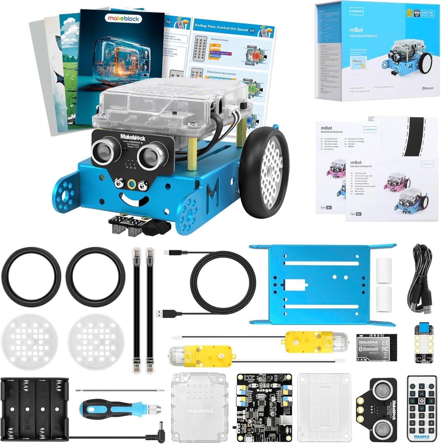 Mbot Robot Kit, STEM Projects for Kids Ages 8-12 Learn to Code with Scratch Arduino, Robot Kit for Kids, Computer Programming for Beginners Gift for Boys and Girls 8 Pink