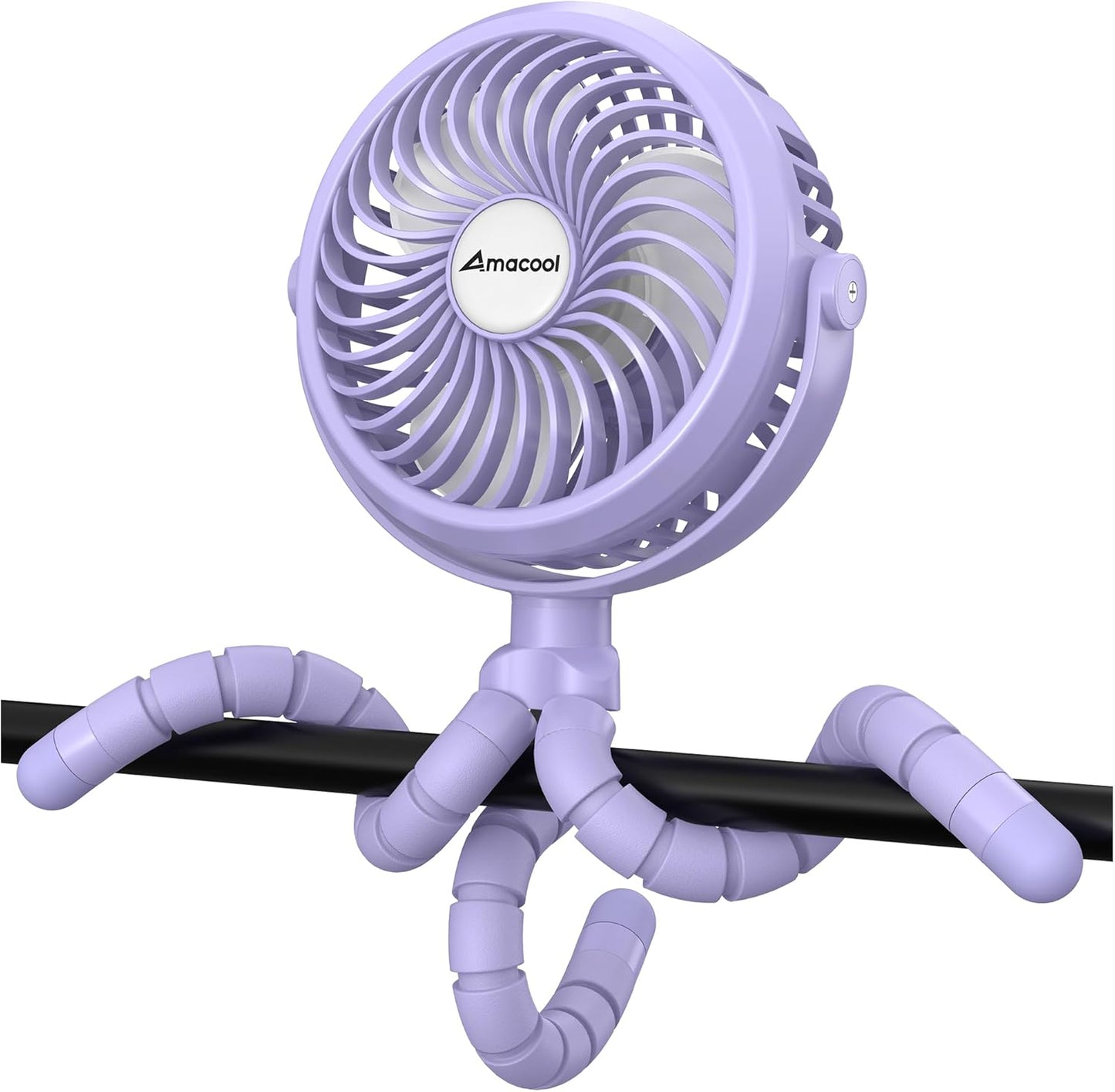 Whirl & Wander: Flexible Tripod Fan for On-the-Go Calm – Clip-On, Rotatable, Rechargeable Breeze Companion