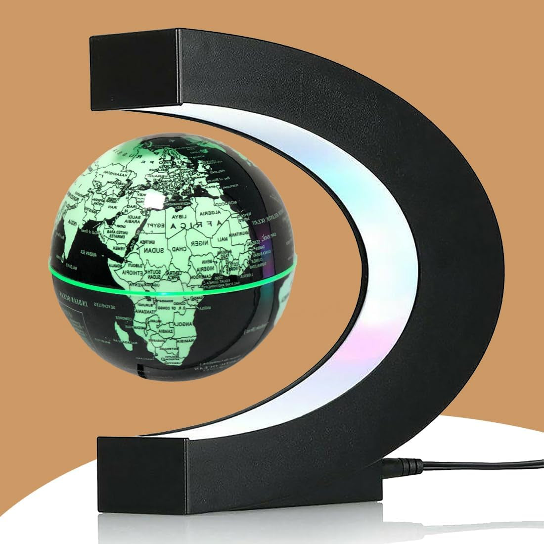 Levitating Globe with LED Light – Cool Tech Gift for All Ages