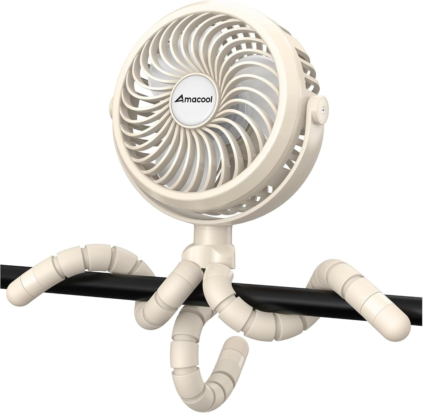 Whirl & Wander: Flexible Tripod Fan for On-the-Go Calm – Clip-On, Rotatable, Rechargeable Breeze Companion