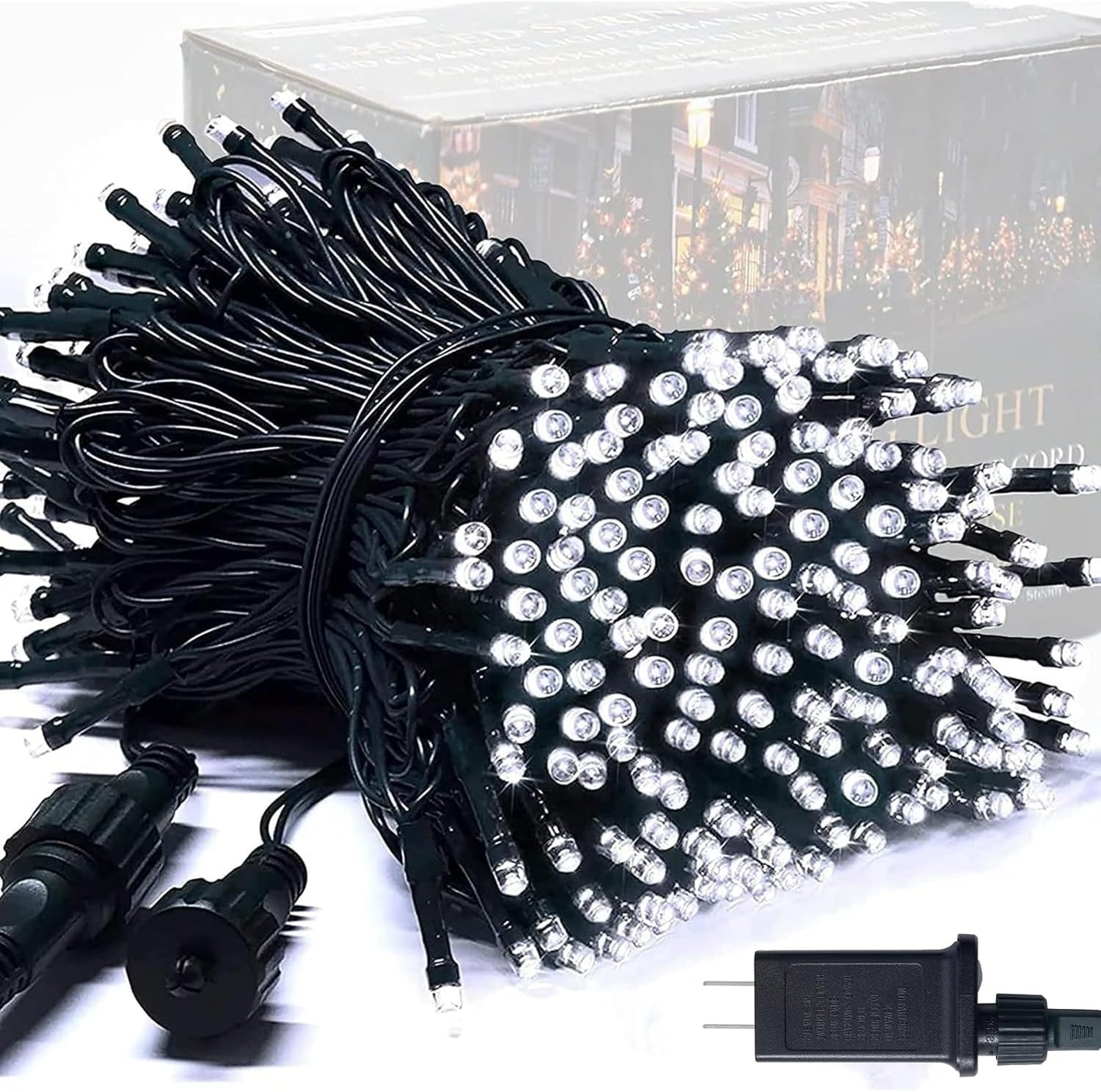 ✨ 250 LED String Lights – 91.5Ft Extendable Outdoor Waterproof Lights with 8 Modes, Green Wire for Tree, Patio & Indoor Decor