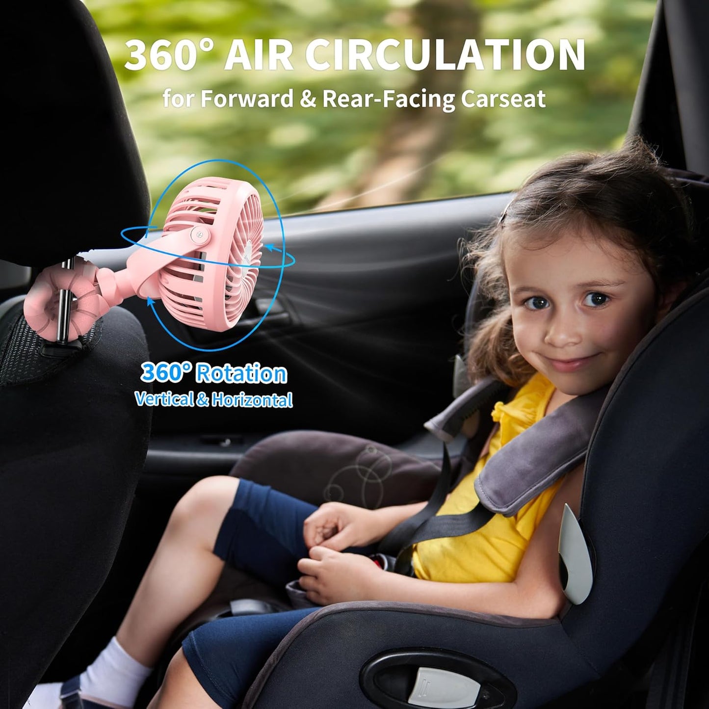 Whirl & Wander: Flexible Tripod Fan for On-the-Go Calm – Clip-On, Rotatable, Rechargeable Breeze Companion