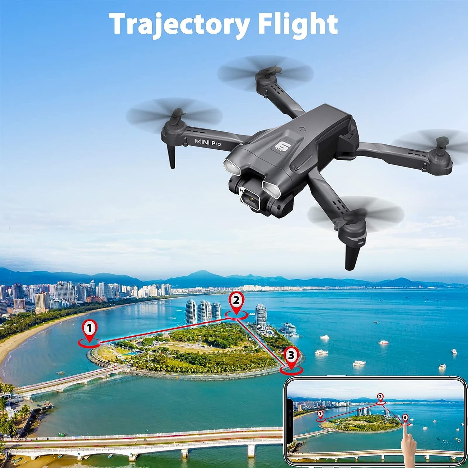 Dual 4K HD Mini Drone with Camera – FPV RC Quadcopter for Beginners, Kids & Adults