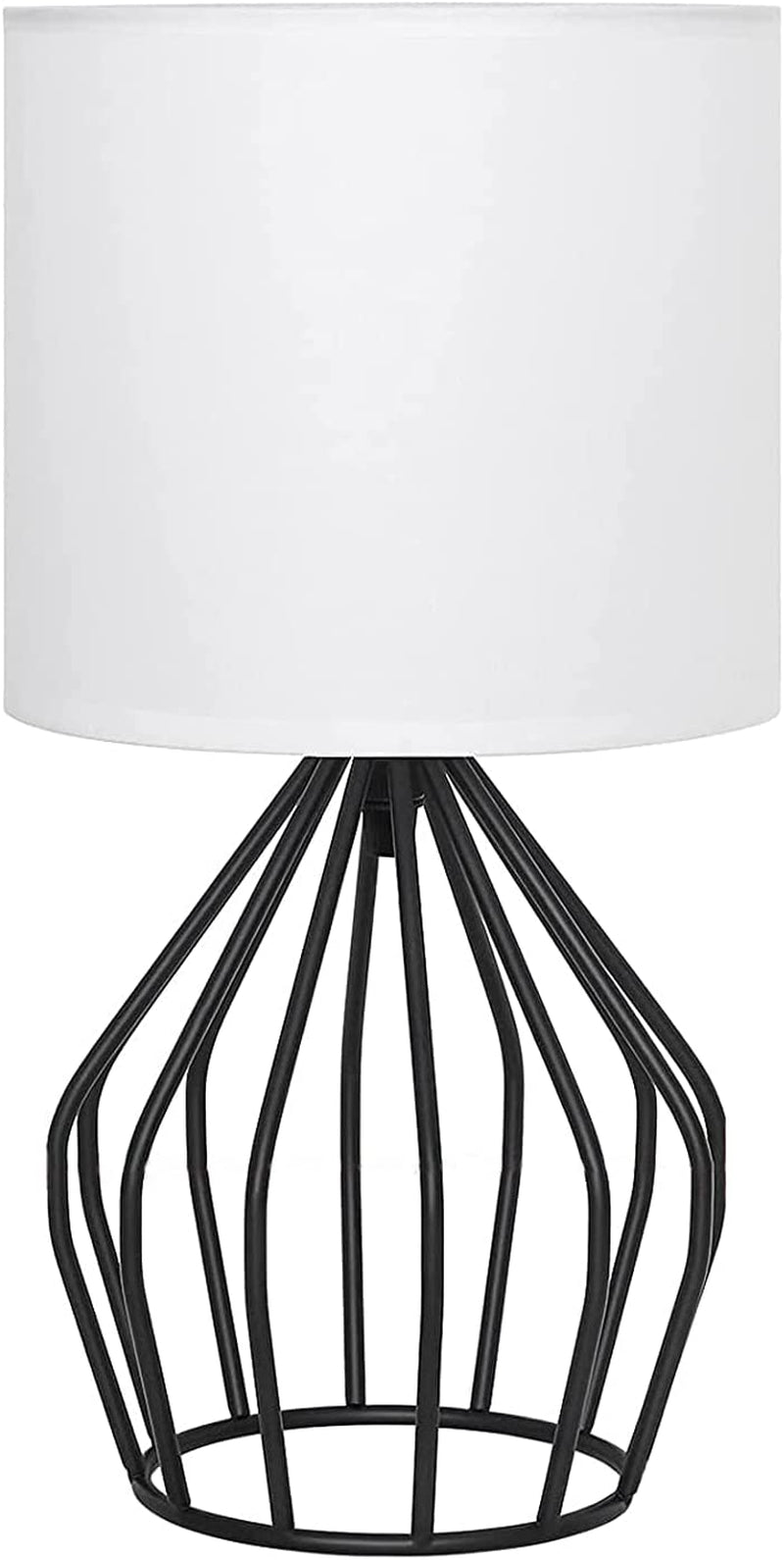 ✨ Gold Table Lamp – Modern Desk Lamp with Linen Shade & Open Base for Bedroom or Living Room
