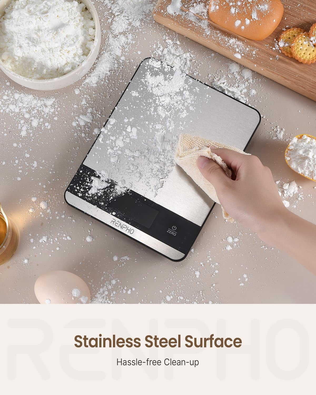 Featherlight Precision: Stainless Digital Scale with Tare & 7 Units