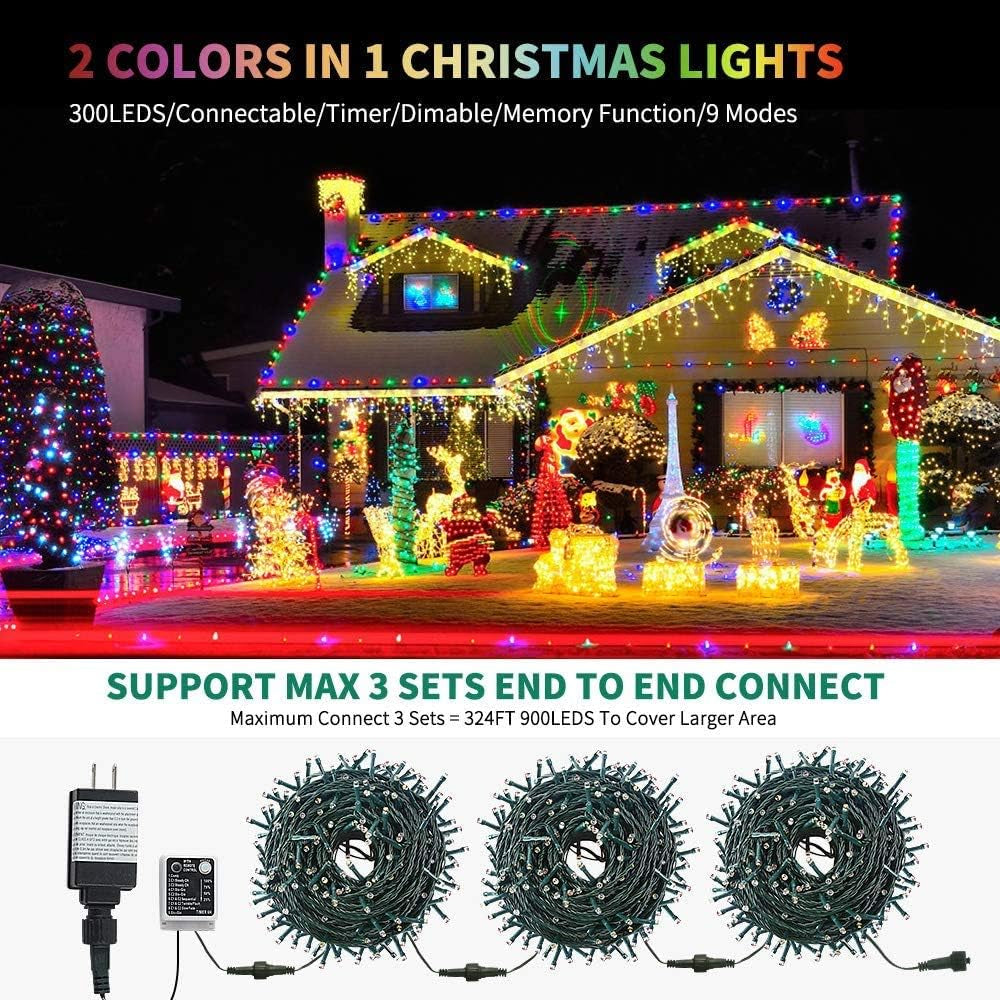 Haili 105Ft Color-Changing Lights – Outdoor LED String Lights with Remote for Patio, Garden, Celebrations & More