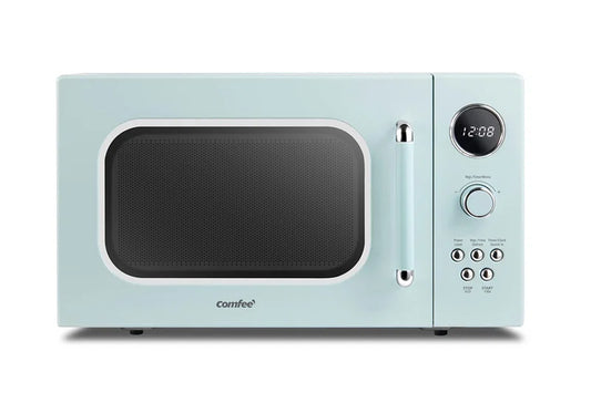 Retro 900W Microwave – 0.9 Cu. Ft. of Compact Cool for Your Countertop