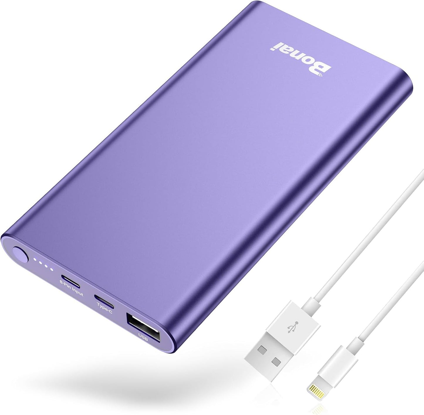 🔋 12,000mAh Portable Power Bank – Fast Charging with USB-C & USB Ports, for iPhone, Android, iPad (Multi-Color Options)