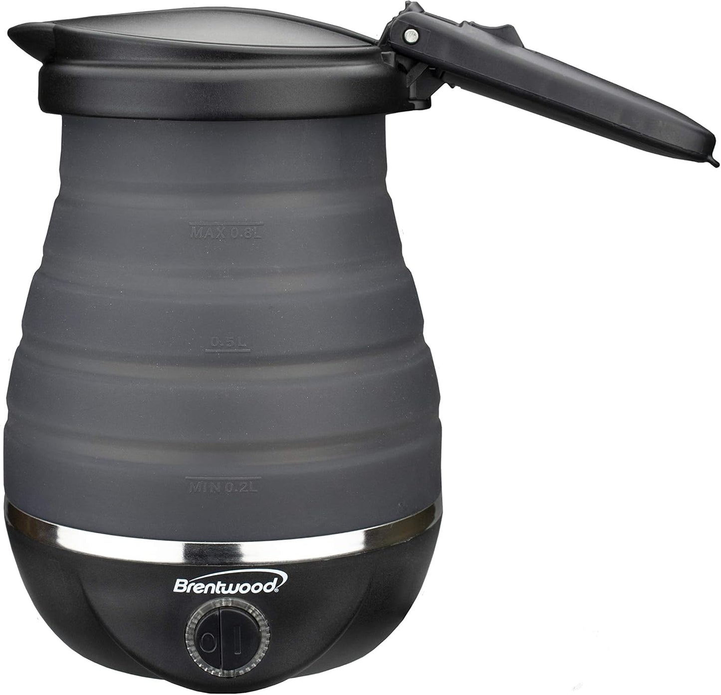 KT-1508BL Dual Voltage 120/220 Volt Collapsible-Travel Kettle, 0.8 Liter