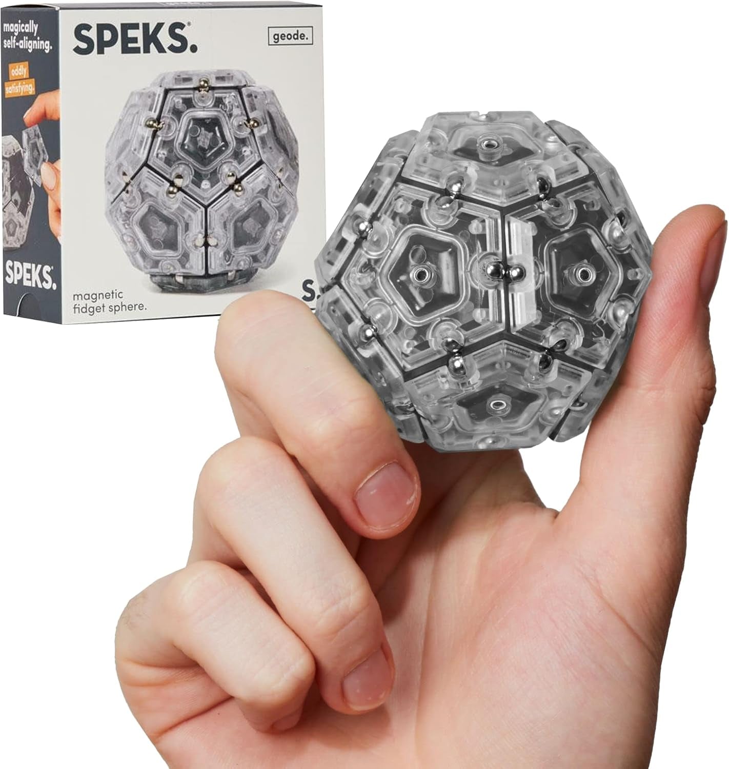 Geode Magnetic Fidget Toy | Sensory Desk Toy for Adults & Teens 14+ | Stress Relief Gift