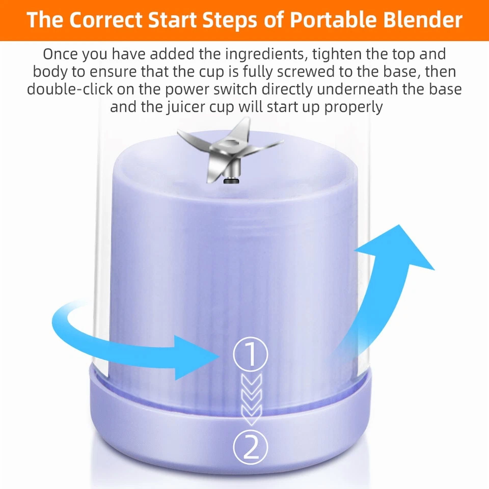 Smoothie Companion – 350ml Rechargeable Blender Bottle for Shakes, Juices & Joy