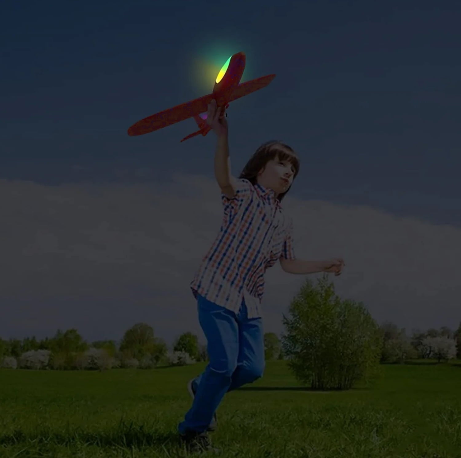 SkyLaunch Gliders – LED Foam Airplanes with Launcher & 2 Flight Modes (Set of 2)