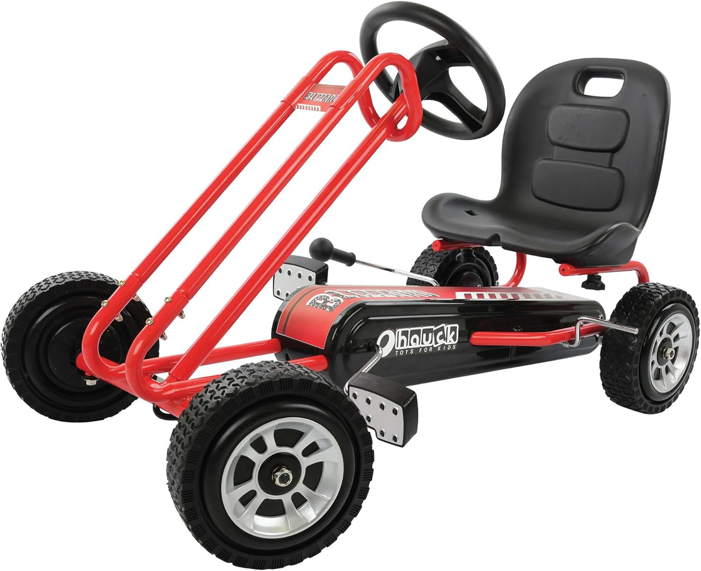 Kids Pedal Go Kart – 4-Wheel Bicycle Cart for Boys & Girls Ages 4–8  Race Green, Outdoor Ride-On with Plastic Wheels