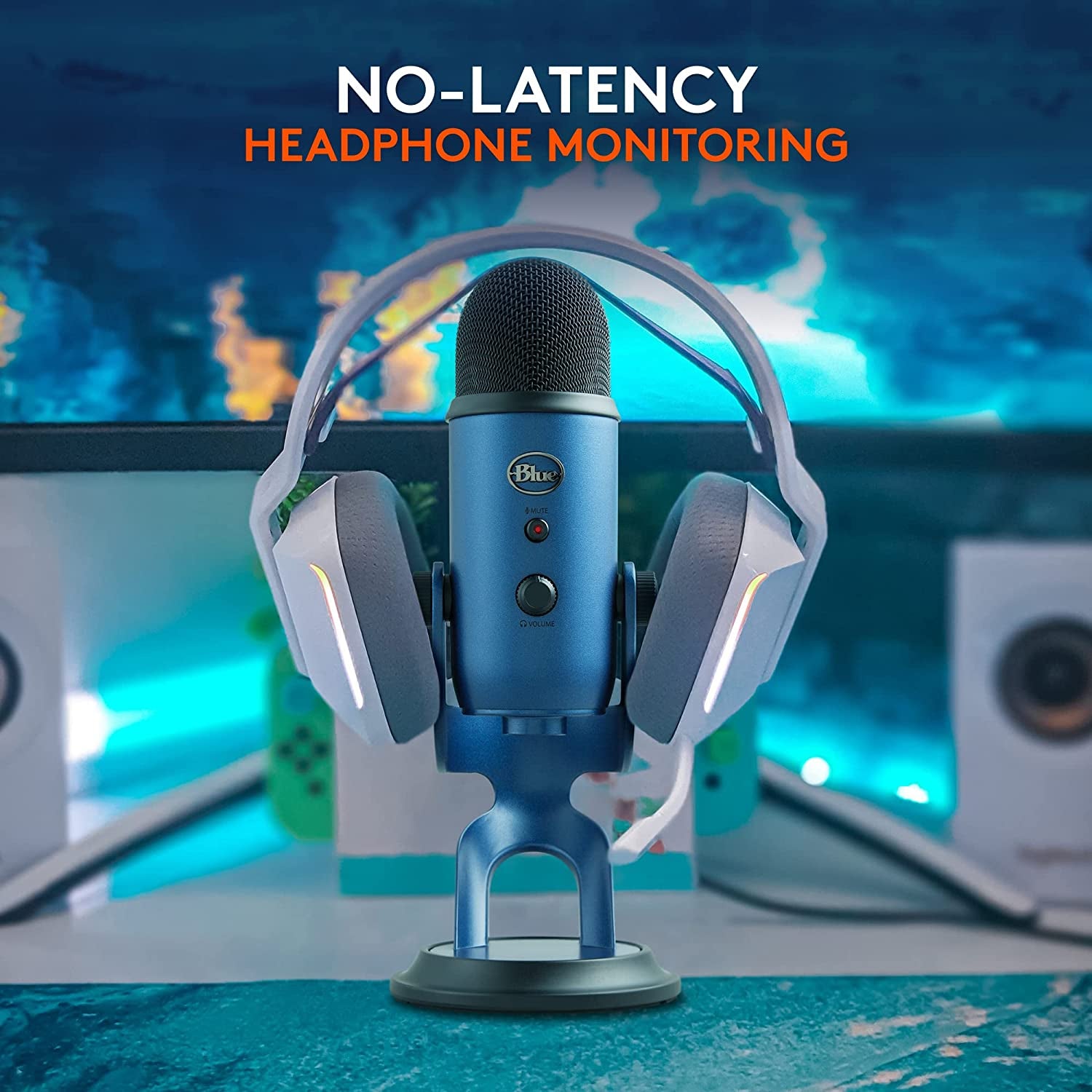 🎙️ Yeti USB Condenser Microphone – Midnight Edition for Streaming, Podcasting, Gaming & Studio Recording with VO!CE FX & 4 Pickup Patterns