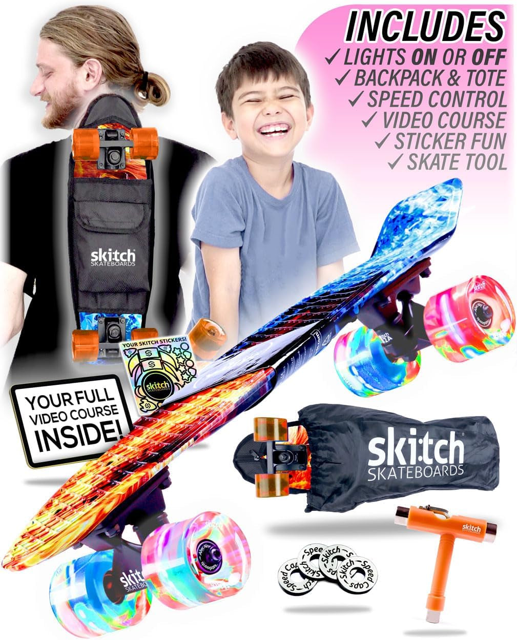 Complete Skateboard Starter Set for Every Age & Stage