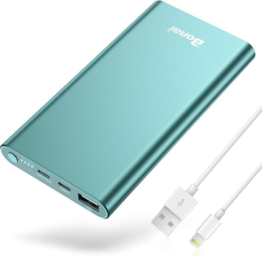 🔋 12,000mAh Portable Power Bank – Fast Charging with USB-C & USB Ports, for iPhone, Android, iPad (Multi-Color Options)