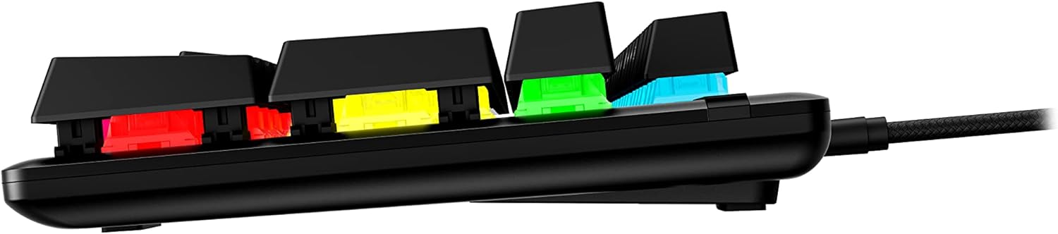 Alloy Origins PBT Gaming Keyboard – RGB Backlit, Clicky Mechanical Switches, Compact Build, Aluminum Body, Customizable with NGENUITY