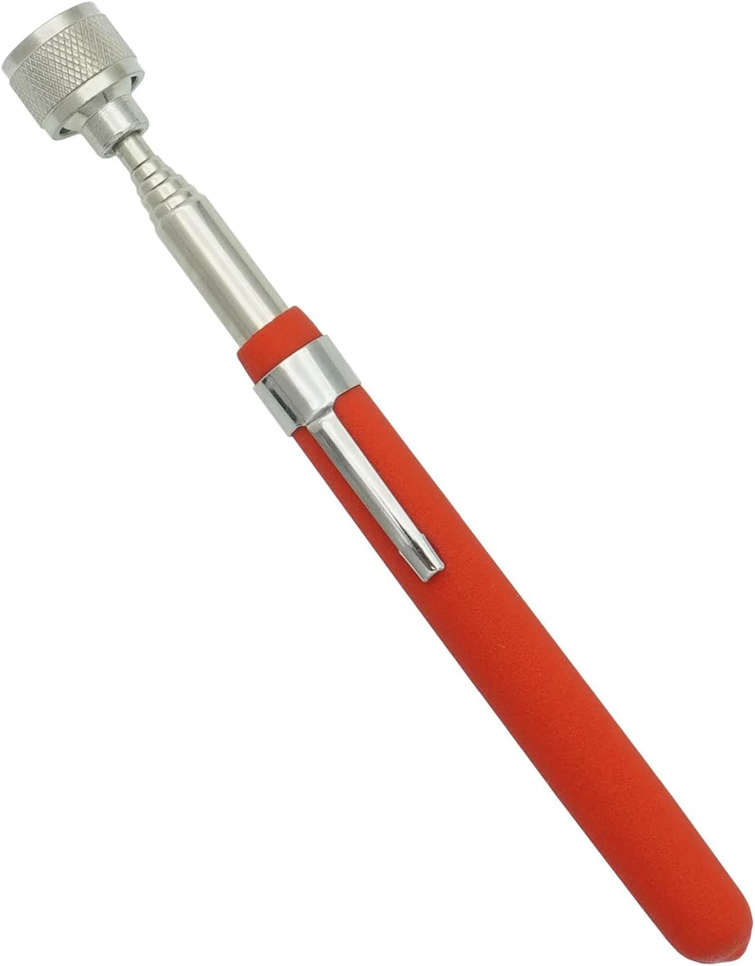 Pocket-Clip Telescopic Magnet Stick – 24" Extendable Magnetic Pickup Tool