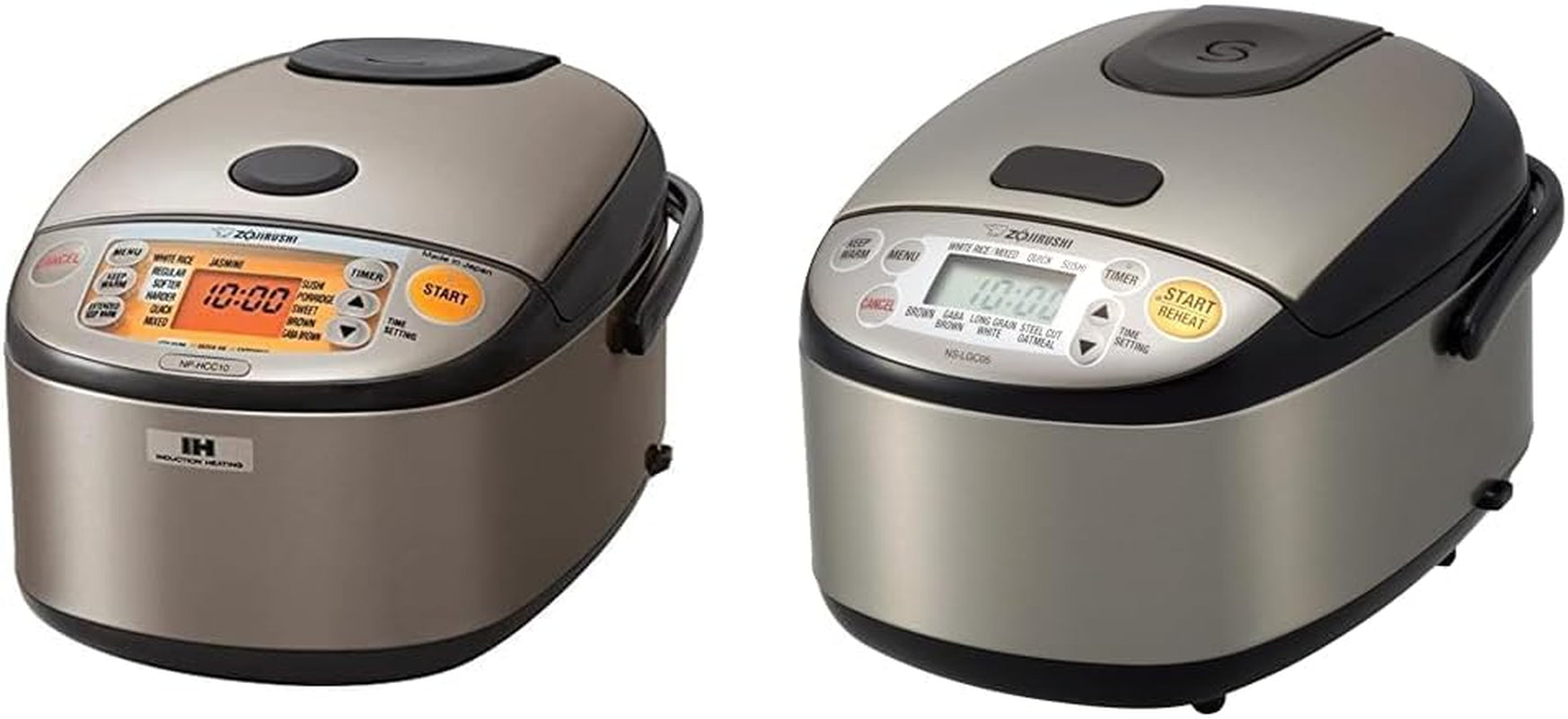 NP-HCC10XH Induction Heating System Rice Cooker and Warmer, Stainless Dark Gray