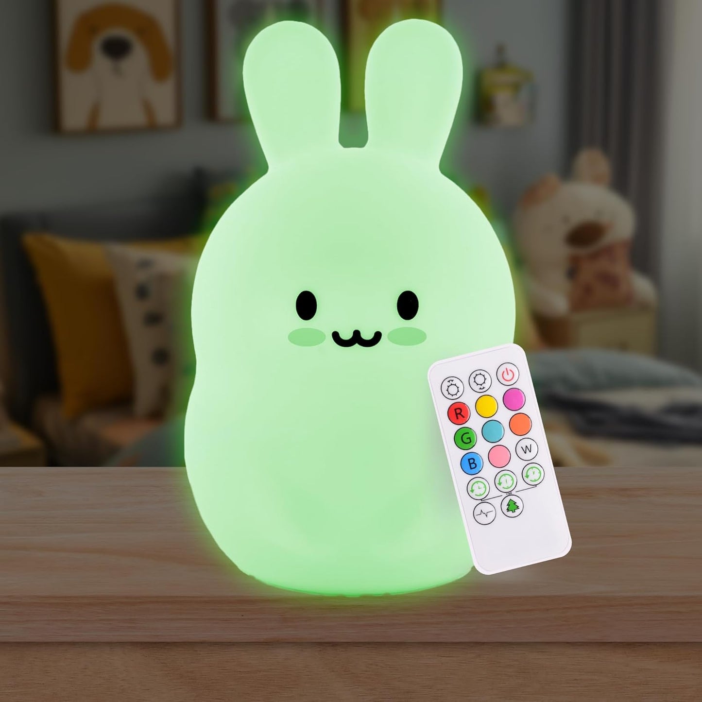 Lumi Pets: Soft Glow Companions – Rechargeable Night Lights in Whimsical Shapes with Remote & Color Options for Little Dreamers