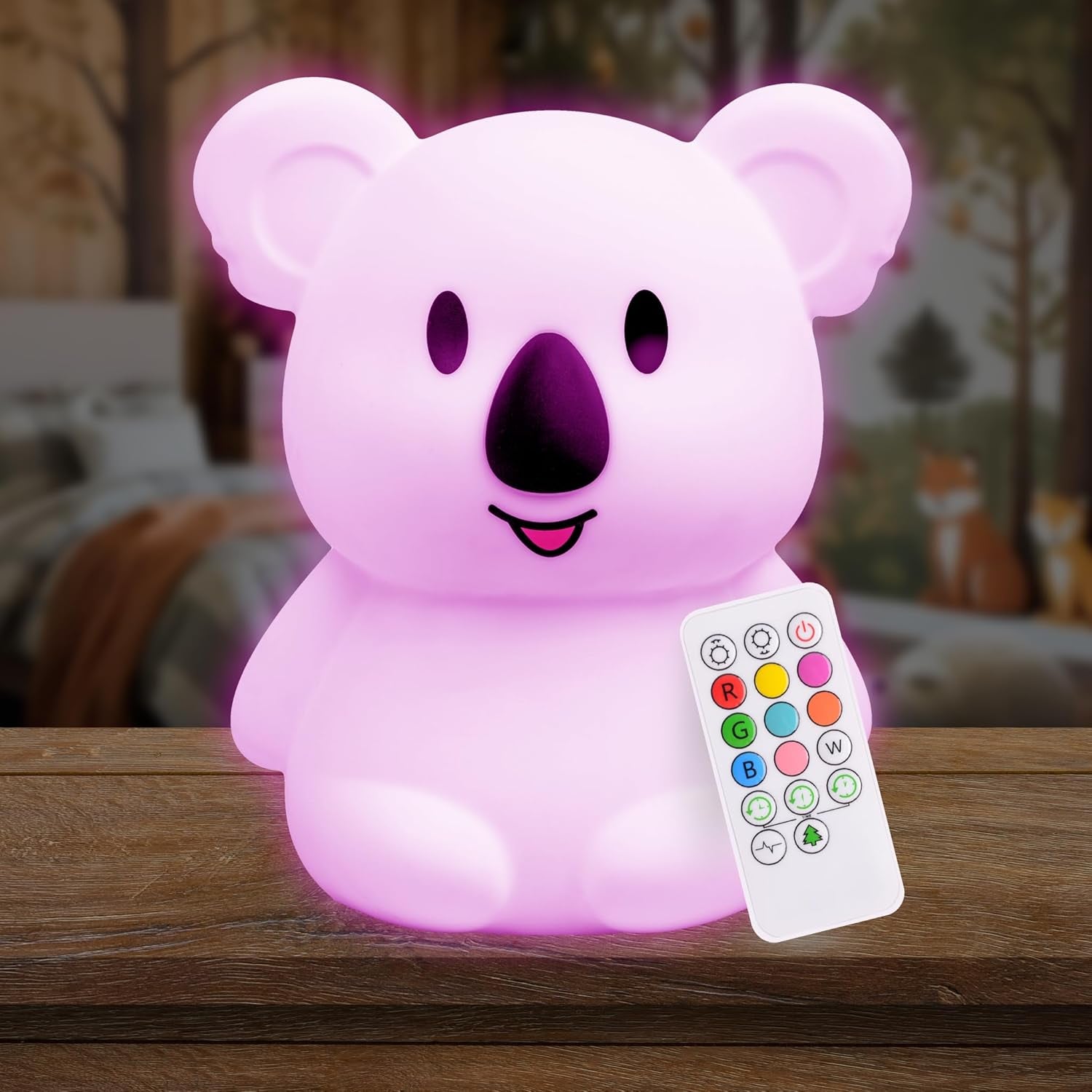 Lumi Pets: Soft Glow Companions – Rechargeable Night Lights in Whimsical Shapes with Remote & Color Options for Little Dreamers