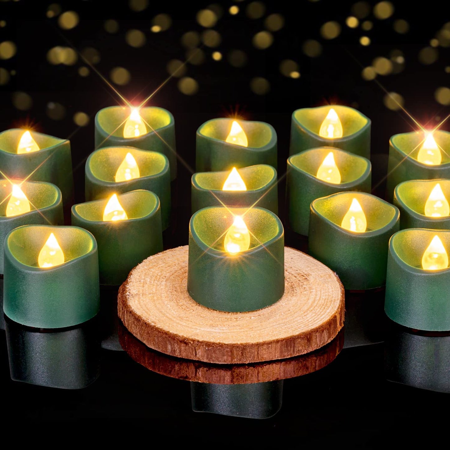 LED Tea Lights – Long-Lasting Battery Operated Flameless Candles for Events & Home (24-Pack)