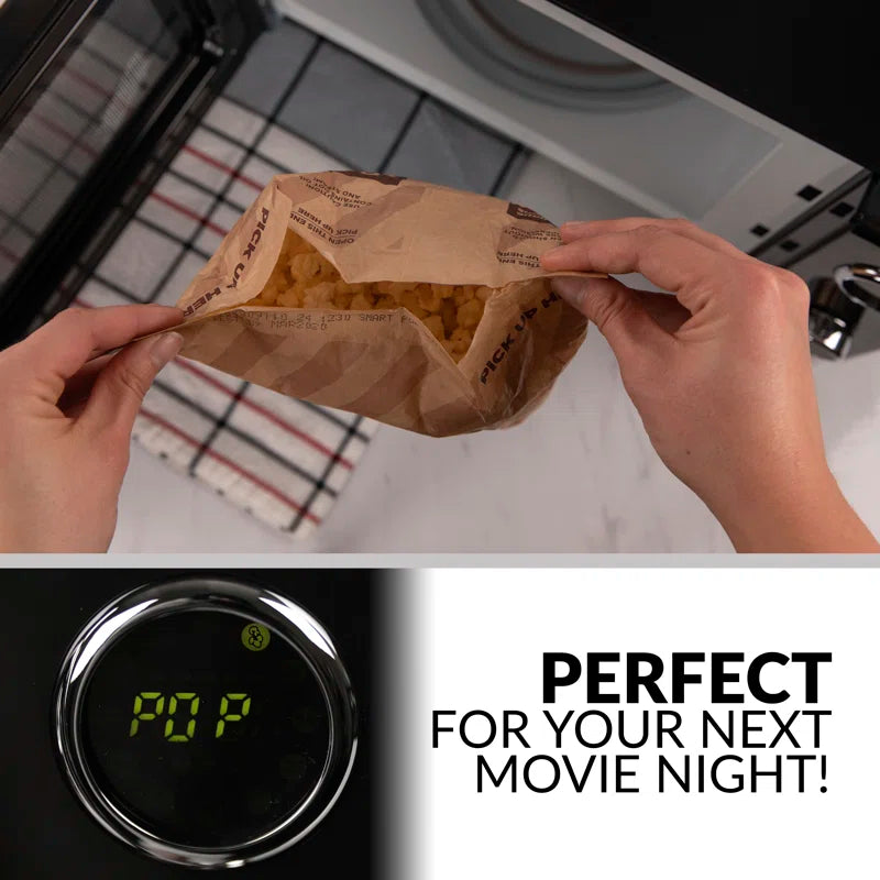 Retro 19" 0.9 Cu Ft. 800-Watt Countertop Microwave Oven