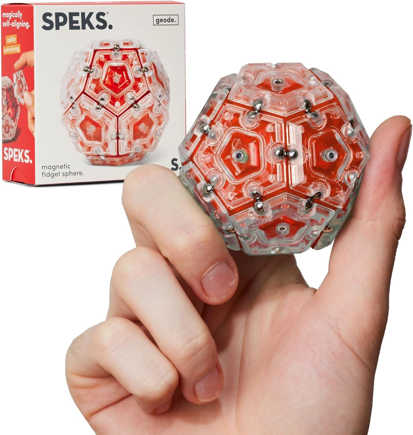 Geode Magnetic Fidget Toy | Sensory Desk Toy for Adults & Teens 14+ | Stress Relief Gift