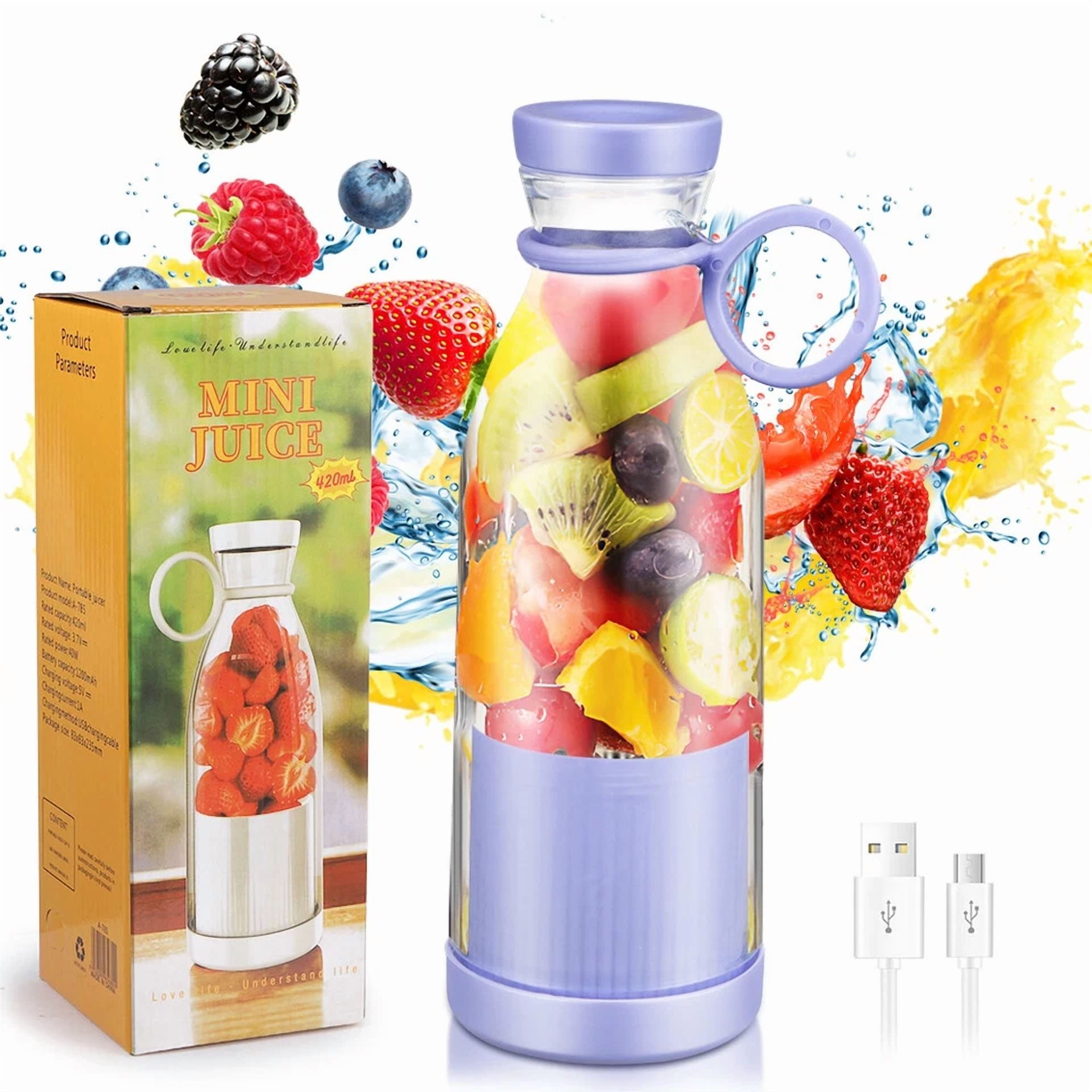 Smoothie Companion – 350ml Rechargeable Blender Bottle for Shakes, Juices & Joy